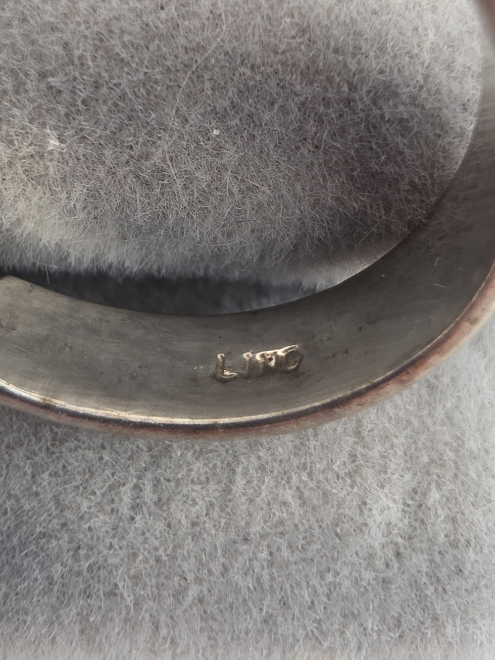 Three-Stone Silver Tone Accent Engagement Ring in White - Picture 2 of 4